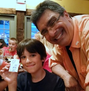 August 20 2015 Blake showing his credentials as master magician