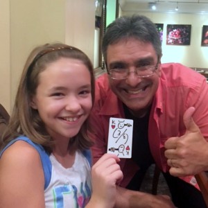 September 18 2015 Ava returns to The Hat to see her favorite magician
