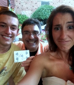 August 21 2015 Dan and Kristin--Kristin wanted her photo to demonstrate just how much her mind was blown